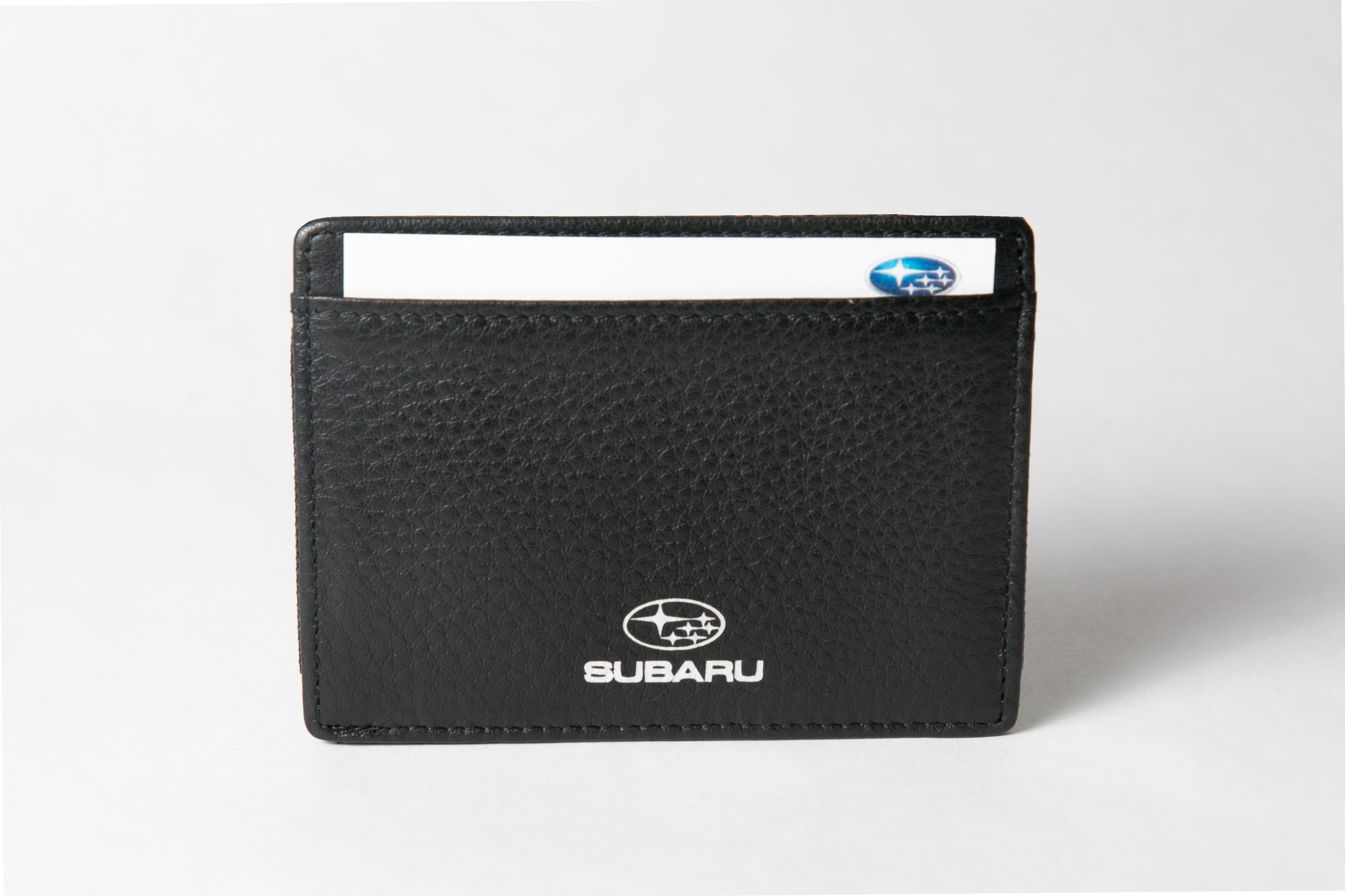 Subaru Leather Two-Tier Card Holder