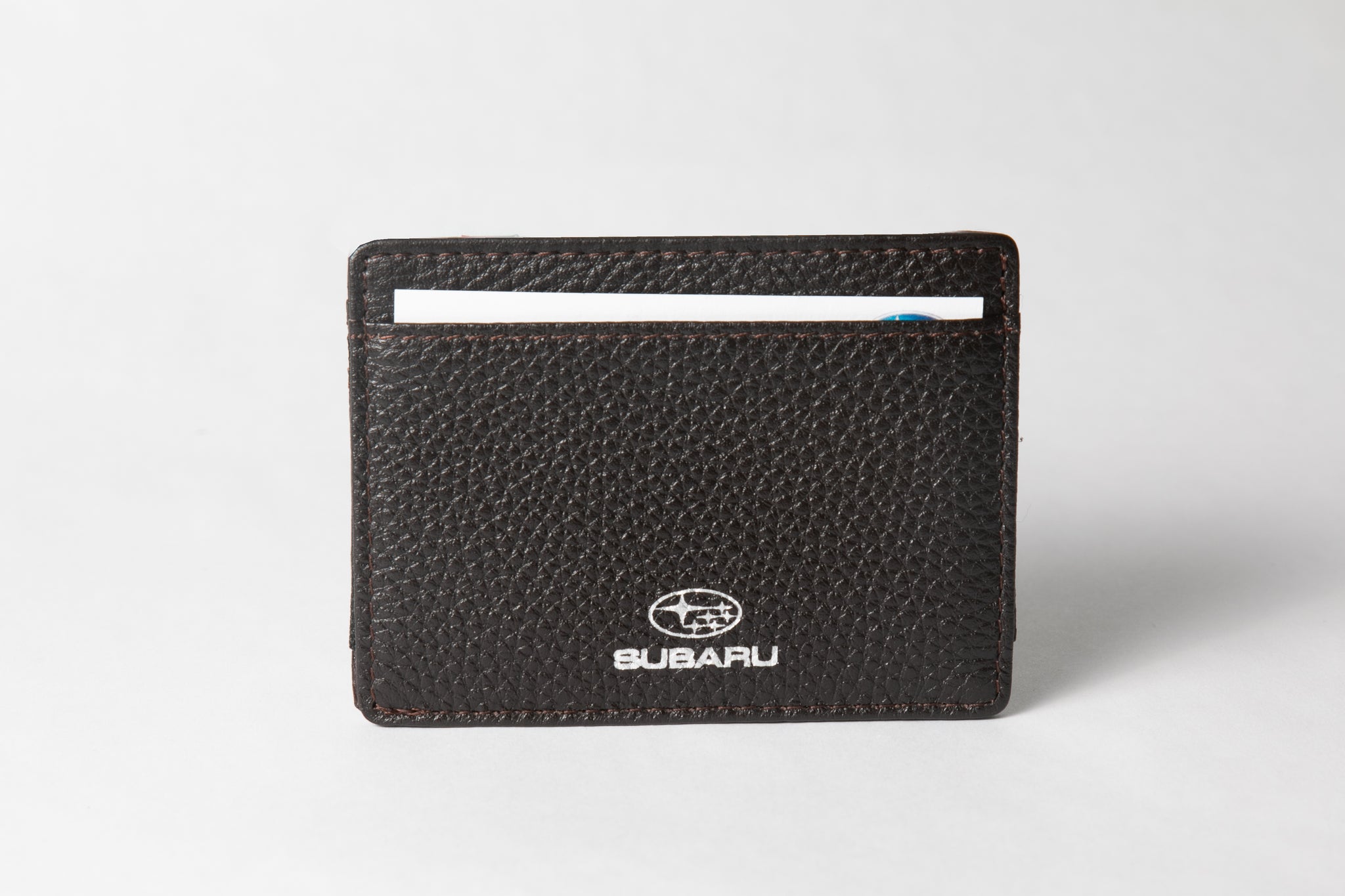 Subaru Leather Two-Tier Card Holder