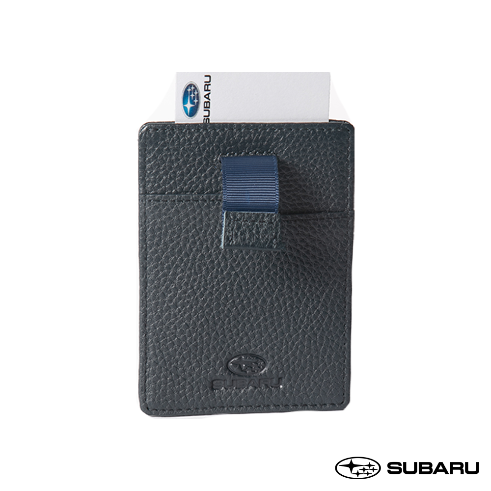 Subaru Leather Business Card Holder